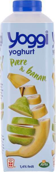 Pære & banan yoghurt, 1 kg