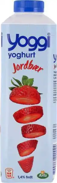 REMA 1000 Jordbær yoghurt 1,4%, 1 kg tilbud