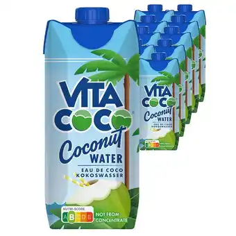 Vita coco 10-pak kokosvand naturel | naturligt og herligt læskende kokosvand, ikke fra koncentrat! fri for gluten, mælk og fe