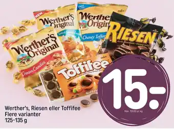 REMA 1000 Riesen karameller tilbud