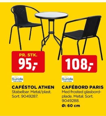 jem & fix Sunlife cafébord tilbud