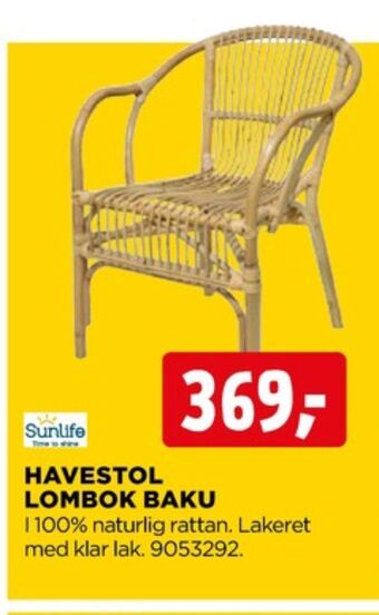 jem & fix Sunlife havestol tilbud