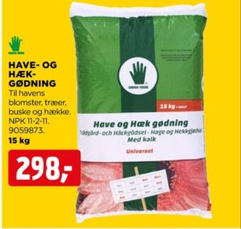 jem & fix Grønne fingre gødning tilbud