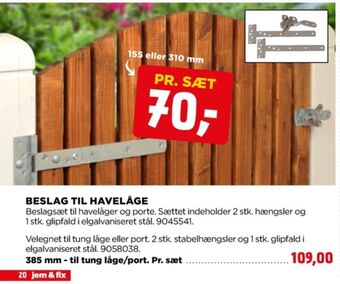 jem & fix Ukendt beslag tilbud
