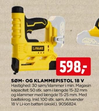 jem & fix Falke sømpistol tilbud