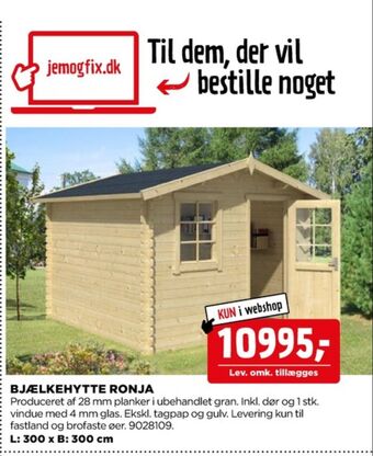 jem & fix Ukendt bjælkehytte tilbud