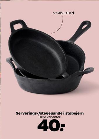 Netto Serverings-/stegepande i støbejern tilbud