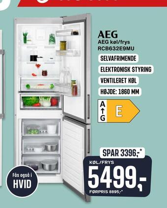 Skousen Aeg køl/frys rcb632e9mu tilbud