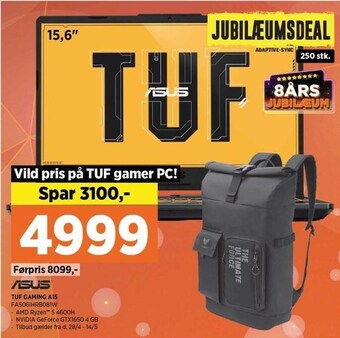 Power Asus tuf gaming a15 tilbud