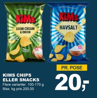 Let-Køb Kims chips tilbud