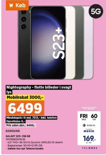 Power Galaxy s23 plus mobiltelefon tilbud
