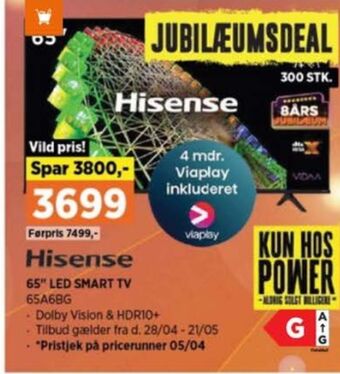 Power Hisense tv tilbud