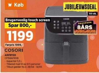 Power Cosori airfryer tilbud
