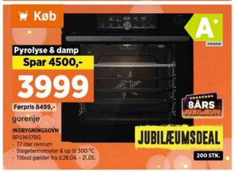 Power Gorenje indbygningsovn tilbud