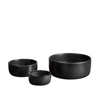 Raw titanium black skålesæt 3 stk.