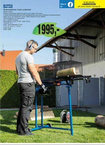 Harald Nyborg Brændekløver med understel tilbud