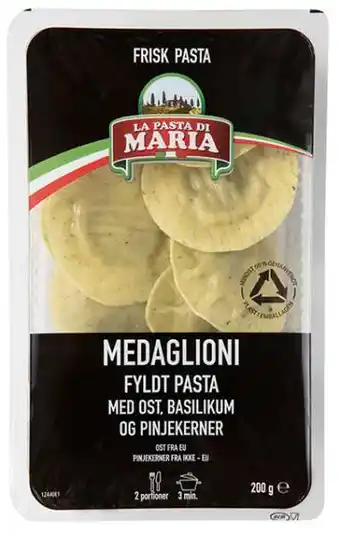 REMA 1000 Fyldt pasta medaglioni, 200 g tilbud