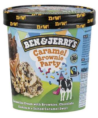 Rema 1000 Caramel brownie party, 465 ml tilbud