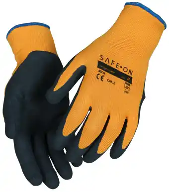 Safe-on orangegrip handsker