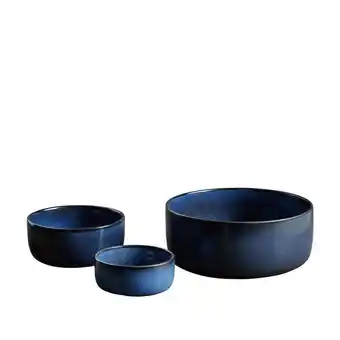 Raw midnight blue skålesæt 3 dele