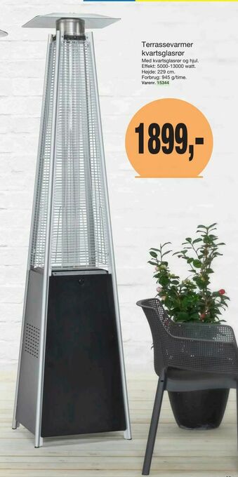 Harald Nyborg Terrassevarmer kvartsglasrør tilbud