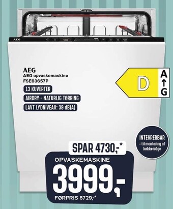 Skousen Aeg opvaskemaskine tilbud