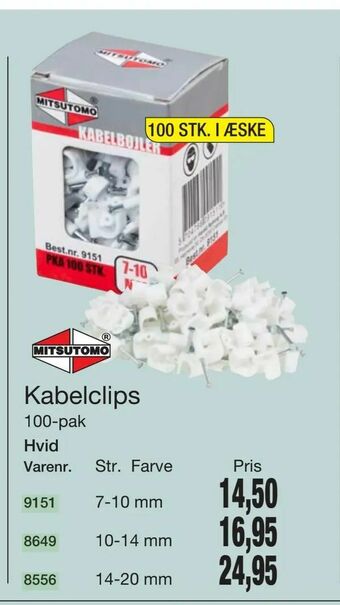 Harald Nyborg Kabelclips tilbud