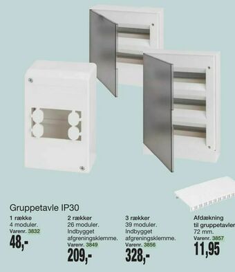 Harald Nyborg Gruppetavle IP30 tilbud