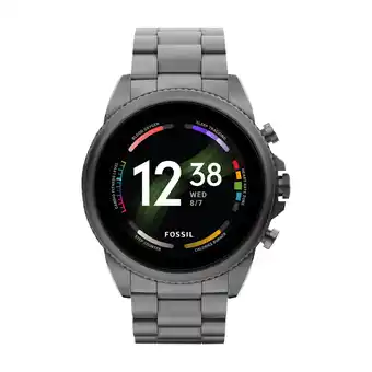 Power Fossil gen 6 smartwatch 44 mm stål/røg tilbud