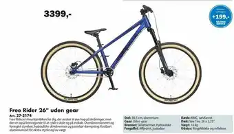 Biltema Free Rider 26" uden gear tilbud