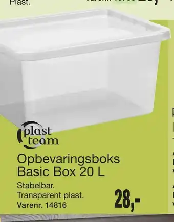 Harald Nyborg Opbevaringsboks Basic Box 20 L tilbud