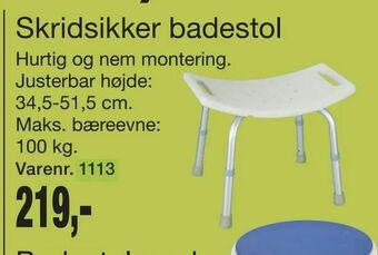 Harald Nyborg Skridsikker badestol tilbud