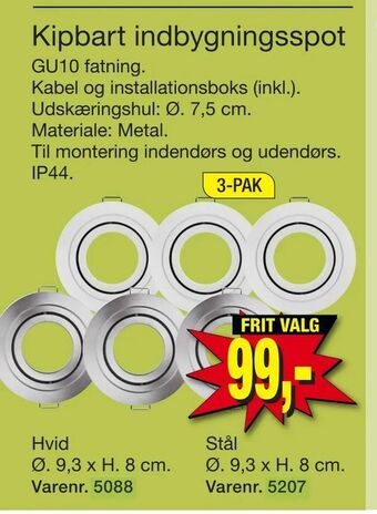 Kipbart indbygningsspot
