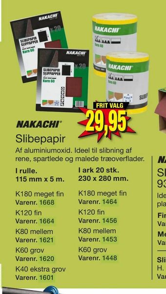 Harald Nyborg Slibepapir tilbud