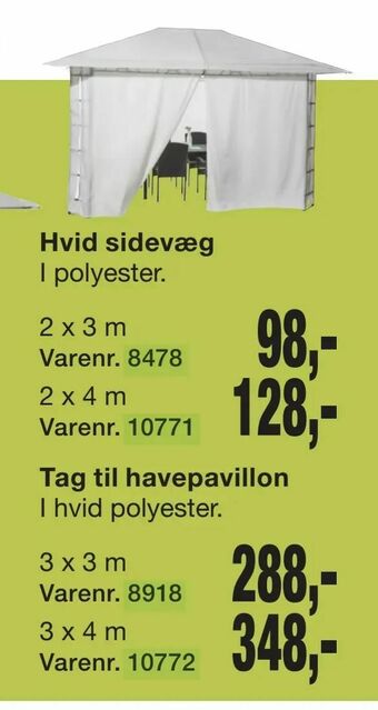 Harald Nyborg Tag til havepavillon tilbud