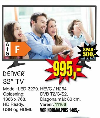 Harald Nyborg 32" tv tilbud