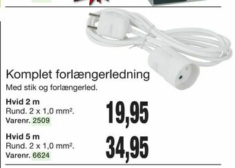 Komplet forlængerledning