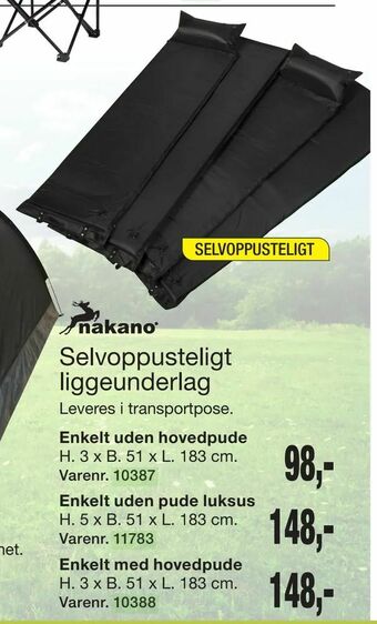 Harald Nyborg Selvoppusteligt liggeunderlag tilbud