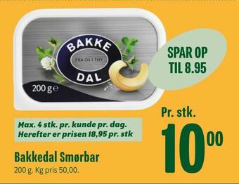 Min Købmand Bakkedal Smørbar tilbud