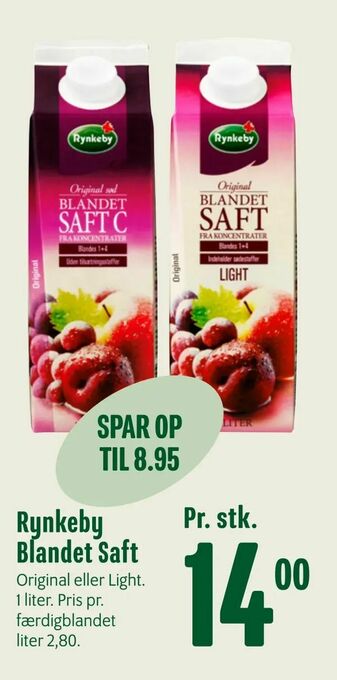 Min Købmand Rynkeby Blandet Saft tilbud