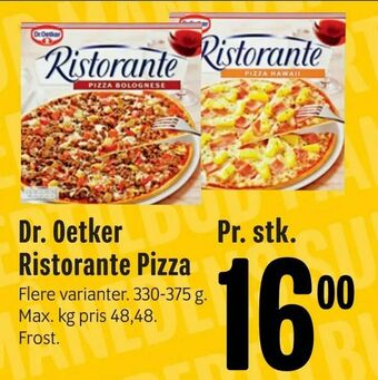Min Købmand Dr. Oetker Ristorante Pizza tilbud