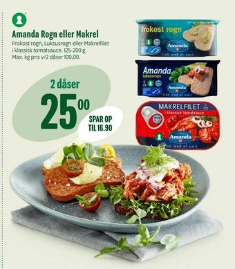 Min Købmand Amanda Rogn eller Makrel tilbud