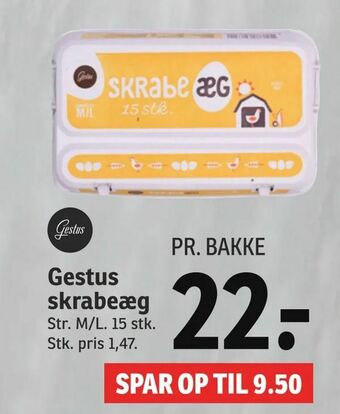 SPAR Gestus skrabeæg tilbud