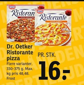 SPAR Dr. Oetker Ristorante pizza tilbud