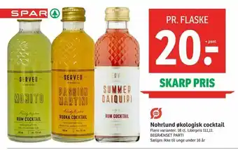 SPAR Nohrlund økologisk cocktail tilbud