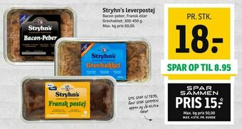 SPAR Stryhn's leverpostej tilbud