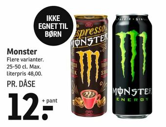 SPAR Monster tilbud