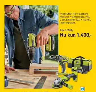 Johannes Fog Ryobi værktøjssæt tilbud