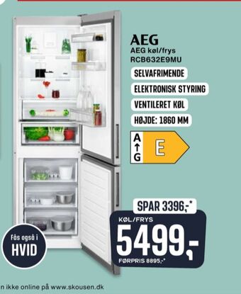 Skousen Aeg køle/fryseskab tilbud