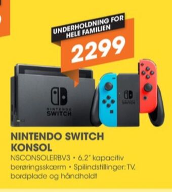 Nintendo switch spillekonsol